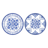 Moroccan Blue Decorative Double-Sided Paper Coasters (Pack of 20)